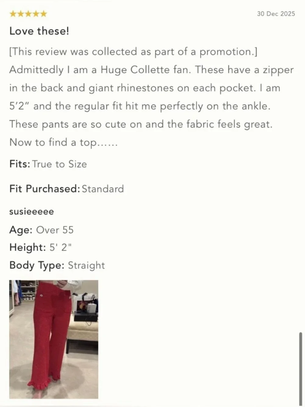 NWT Size 30 -The Colette Crop Tweed Ruffle-Hem Trousers by Maeve (US$ 158) - Picture 8 of 16